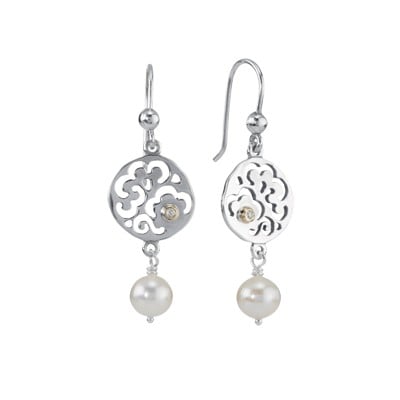 Earring Dangle Earring, Life's Path 14K Diamonds