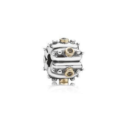Clip Fusion w/14K, Brown Zirconia