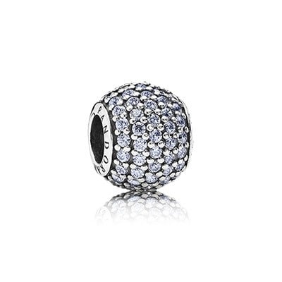 Lavender pavé ball charm