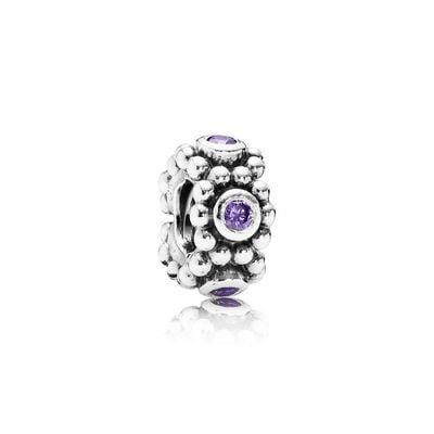 Her Majesty Spacer with Purple Zirconia
