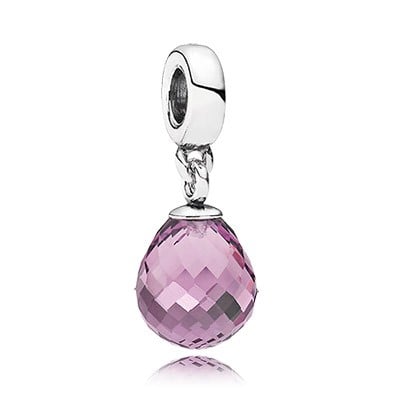 Faceted beauty, purple Murano glass