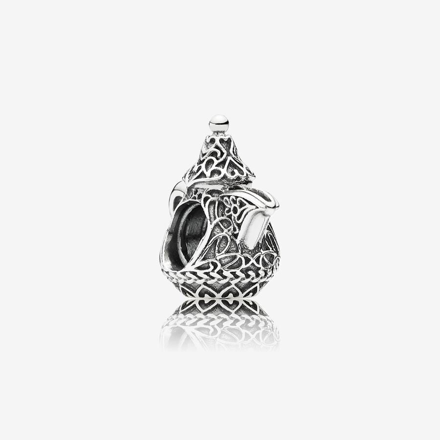 Sterling Silver Openwork Teapot Charm