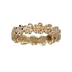 Fancy Florets 14K Gold Stackable Ring