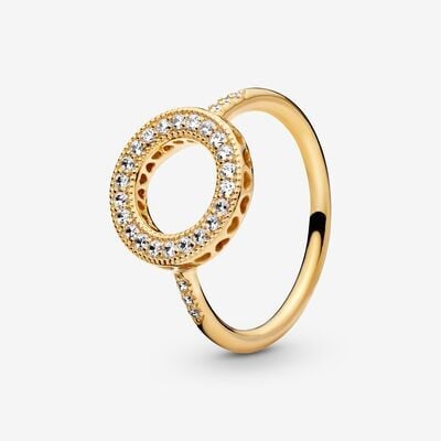 Sparkling Halo Ring