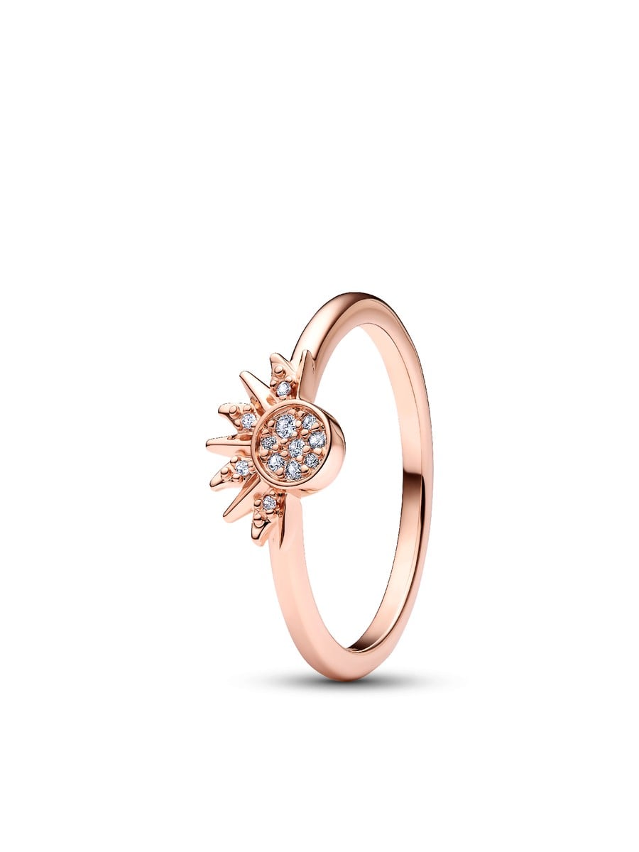 Celestial Sparkling Sun Ring