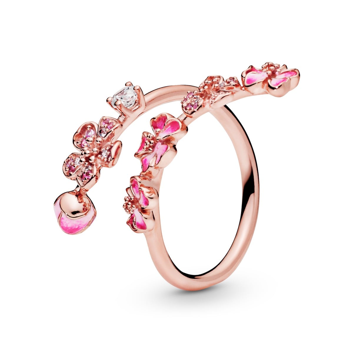 Peach Blossom Flower Branch Ring