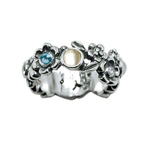 Silver Ring with Topaz