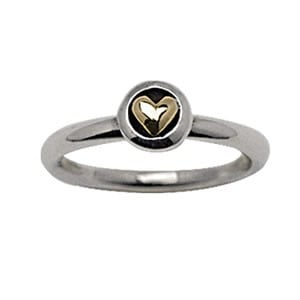 Silver ring, 14K