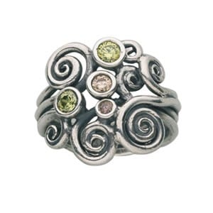 Silver Ring, Cubic Zirconia