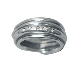 Silver Ring with Cubic Zirconia