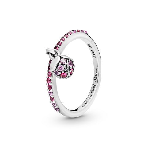 Peach Blossom Flower Bud Ring