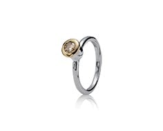 Ring Buttercup 14K Champagne CZ