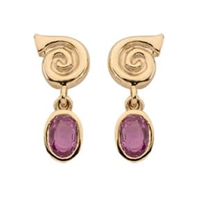 14K Gold Eternal Swirl Earrings