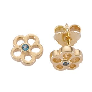 Gold Earrings, Topaz