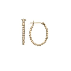 14K Gold Bubble Hoops