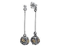 Earring Dangle Tree of Life w/14K