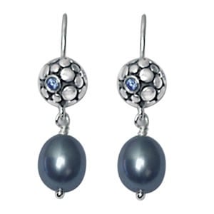 Silver Earrings with Cubic Zirconia