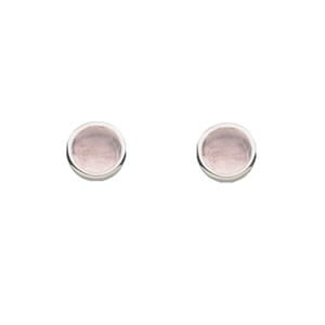 Natural Light Rose Quartz Earrings