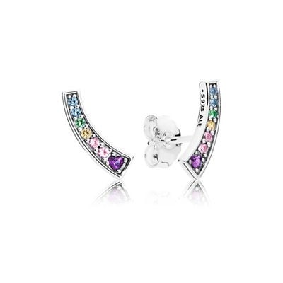 Multi-Colour Arches Stud Earrings