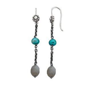 Pandora Silver Earrings with Moonstone 29981MS 29981MS / 290981MS — photo 1 of 1