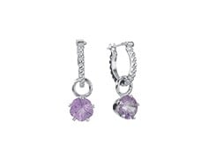 Amethyst Star Earrings