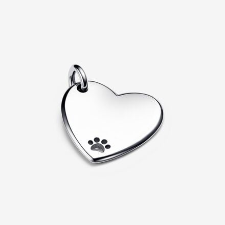 Engravable Heart Pet Collar Tag