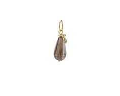 Gold pendant, quartz, diamond 0,03 ct w/vs