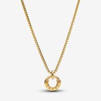 Pandora Signature I D Collier Pendant Necklace