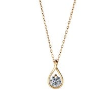 Large Pandora Brilliance 14k Gold 0.75 Carat Pendant & Necklace