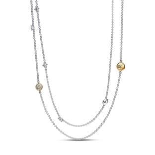 Pandora Solar System Sterling Silver and 14k Gold-Plated Necklace 362844C01 362844 — photo 1 of 1