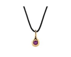 Pendant 18K 3mm AMP w/ Black Silk Cord
