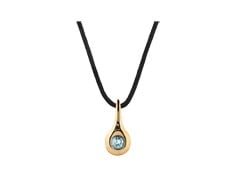Pendant 18K 3mm TPA w/ Black Silk Cord