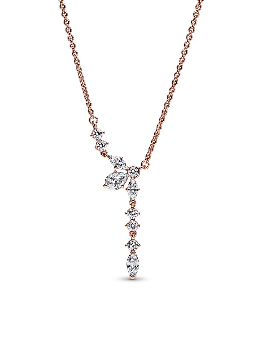 Sparkling Herbarium Cluster Drop Collier Necklace