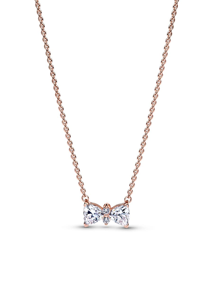 Pandora Sparkling Bow Necklace 383509C01 383509 — photo 1 of 1