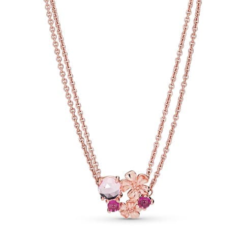 Pandora Peach Blossom Flower Necklace 388101NCC 388101 — photo 1 of 1