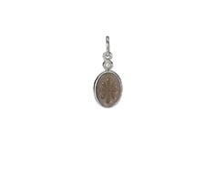 Pendant Heritage smoked quartz, White pearl, and Mother of Pearl