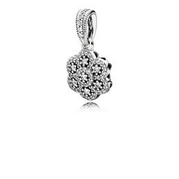 Crystallised Floral Pendant