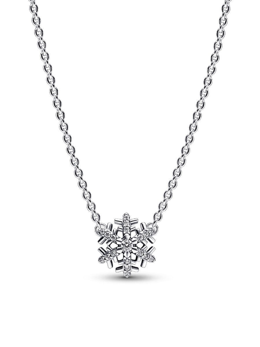 Sparkling Snowflake Pendant Necklace