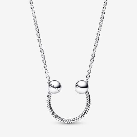 Pandora Moments U Shape Charm Pendant Necklace