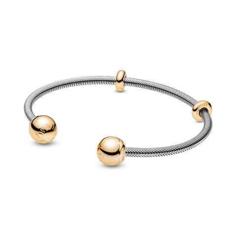 Pandora Moments Snake Chain Style Open Bangle