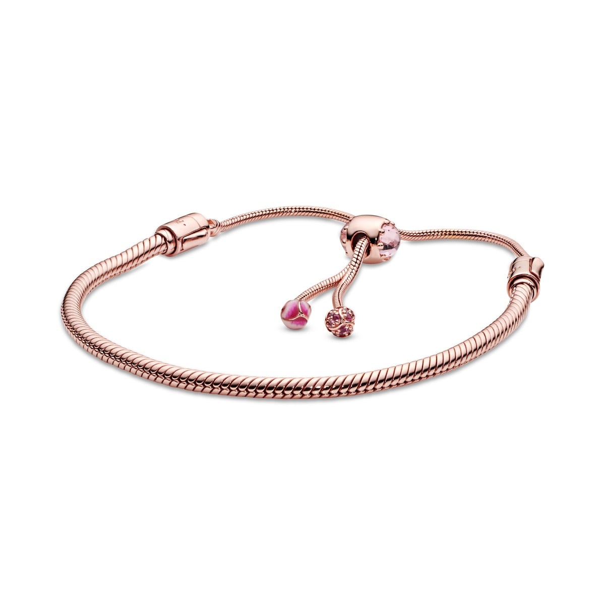 Peach Blossom Flower Sliding Bracelet