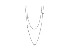 Sterling Silver Necklace with Moonstone