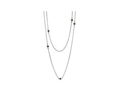Chain, Sterling Silver, Onyx