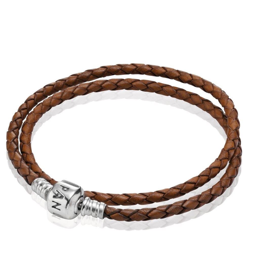 Double leather bracelet