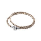 Double leather bracelet