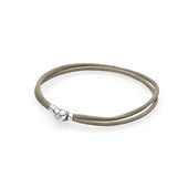 Fabric Cord Bracelet, Grey Green