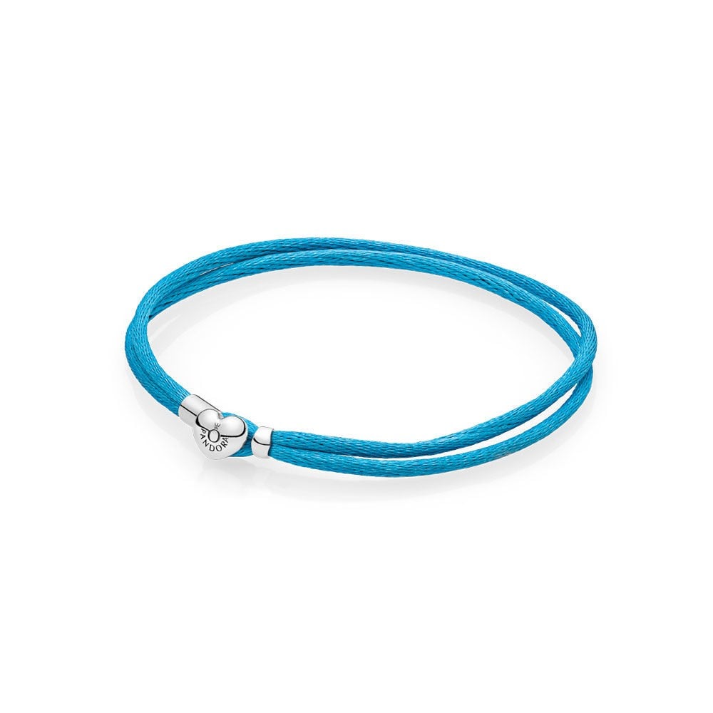 Fabric Cord Bracelet, Turquoise
