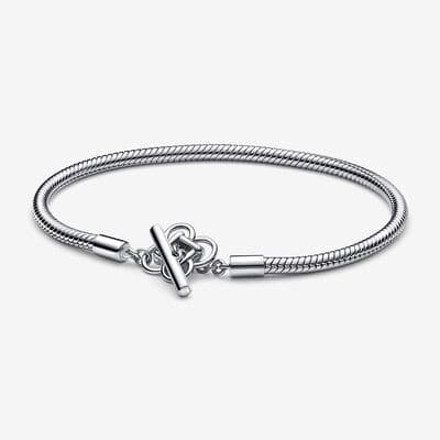 Pandora Moments Peace Knot T-Bar Snake Chain Bracelet (Sterling Silver) 592419C01 592419 — photo 1 of 1