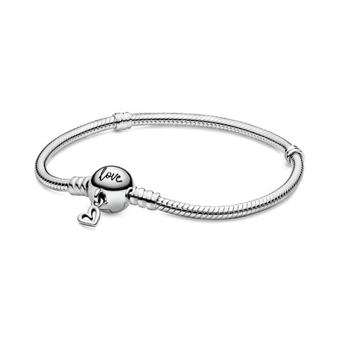 Freehand Heart Clasp Snake Chain Bracelet