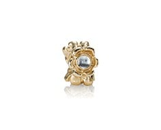 14K Gold Blue Ribbon Charm